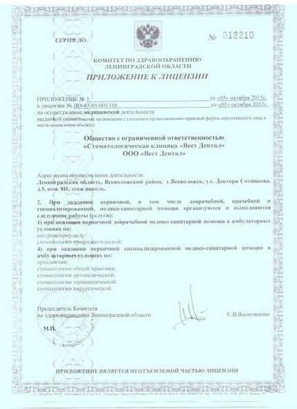 Лицензия или сертификат