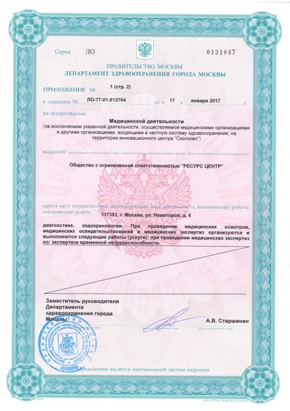 Лицензия или сертификат