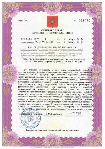 Лицензия или сертификат