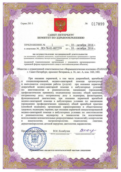 Лицензия или сертификат