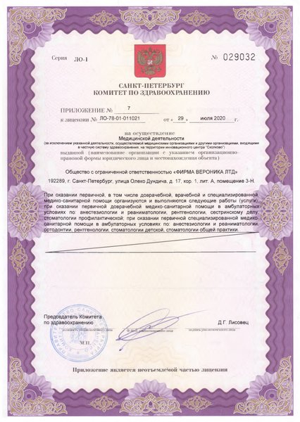 Лицензия или сертификат