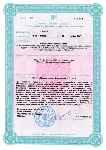 Лицензия или сертификат