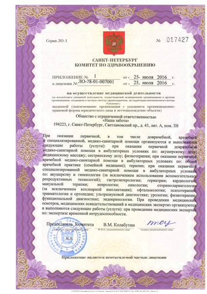 Лицензия или сертификат