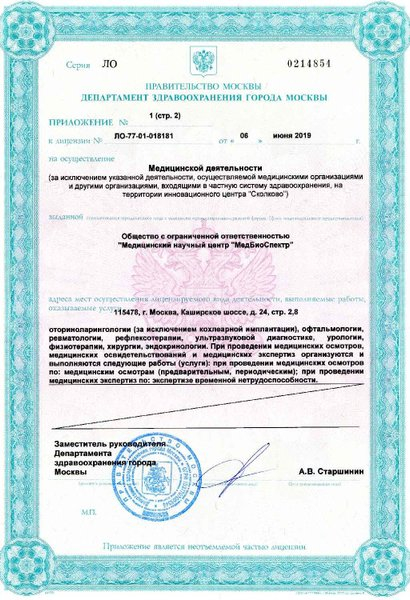 Лицензия или сертификат