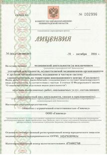 Лицензия или сертификат