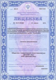 Лицензия или сертификат